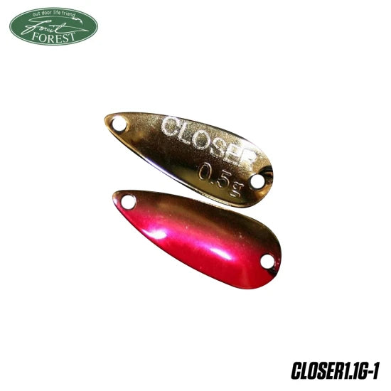 Lingurita Oscilanta Forest Closer Culoare Red Gold 1.7cm 1.1g