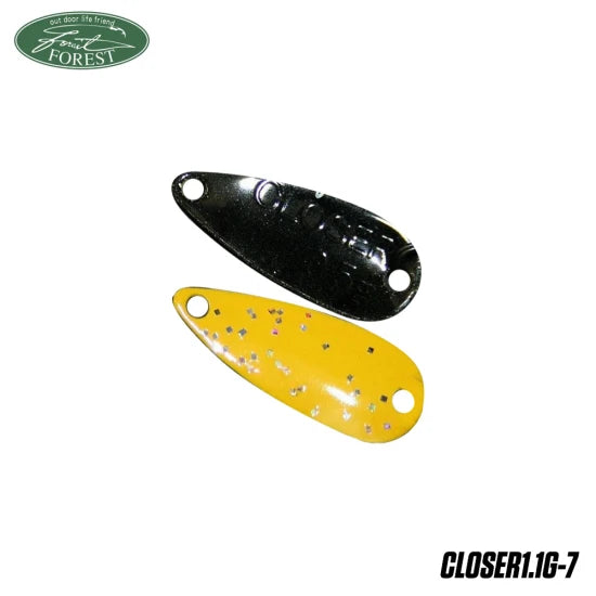 Lingurita Oscilanta Forest Closer Culoare Yellow Black 1.7cm 1.1g
