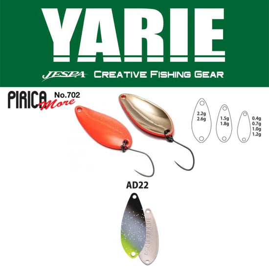 Lingurita Oscilanta Yarie 702 Pirica More Ad22 Saber Silver 2.6g