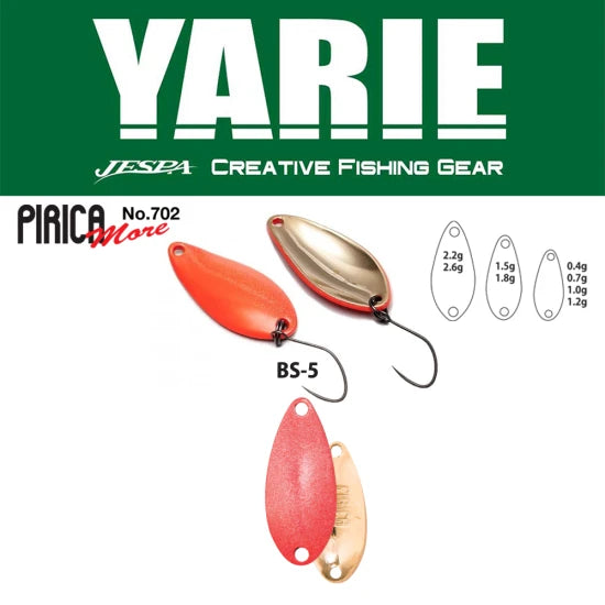 Lingurita Oscilanta Yarie 702 Pirica More Bs-5 Matte Red 2.2g