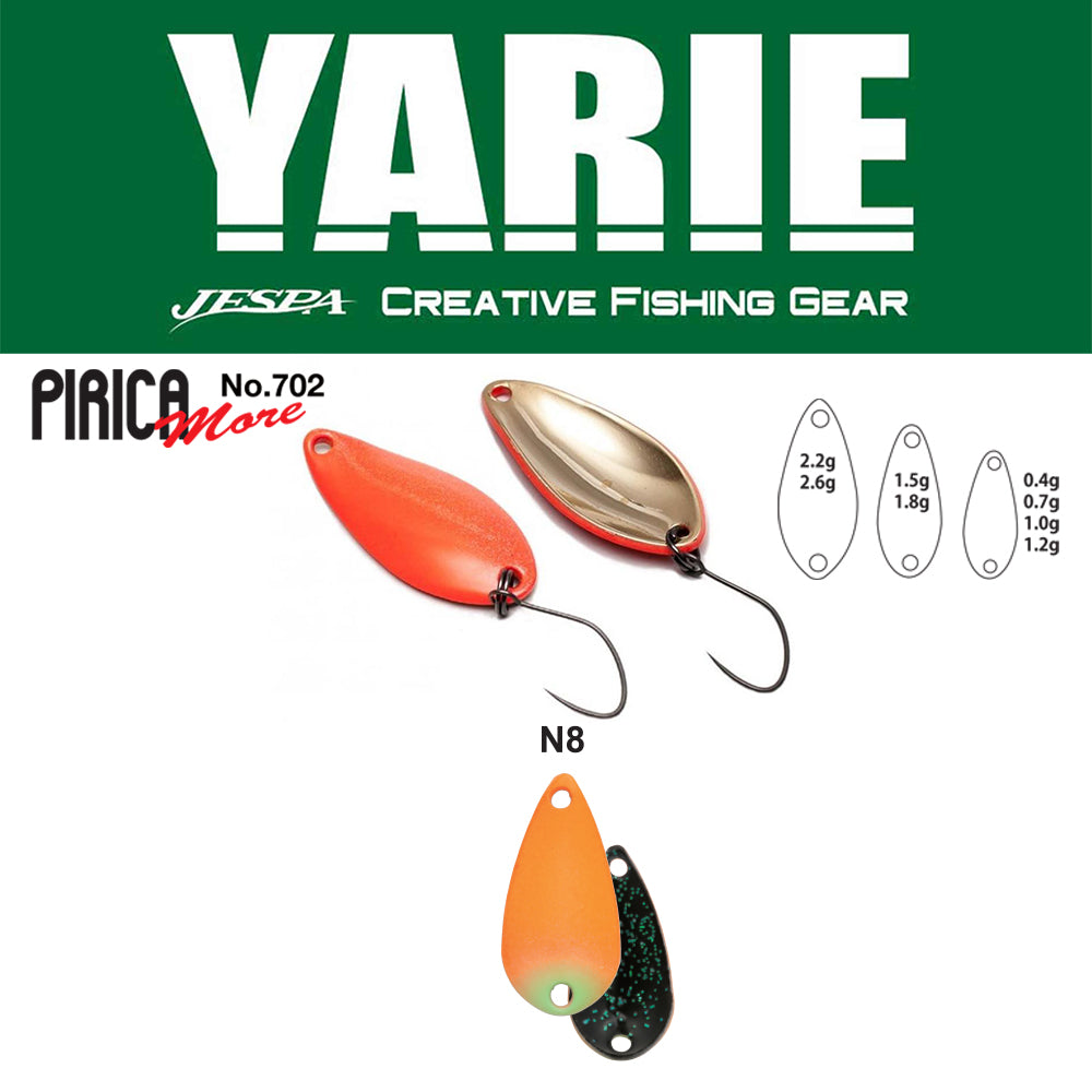 LINGURITA OSCILANTA YARIE 702 PIRICA MORE N8 AG CARROT/BLACK 2.2G
