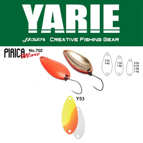 Lingurita Oscilanta Yarie 702 Pirica More Y53 Lemon/orange 1.8g