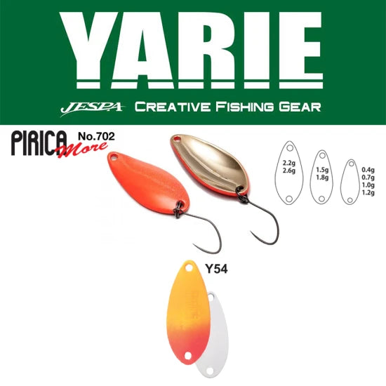 Lingurita Oscilanta Yarie 702 Pirica More Y71 Orange 1.5g