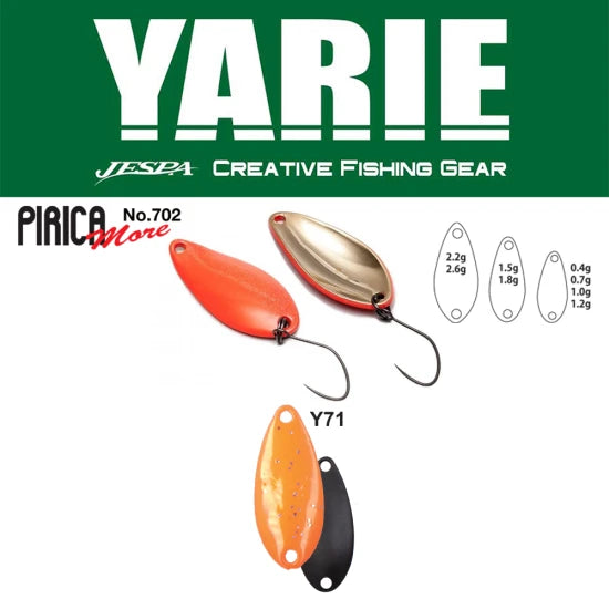 Lingurita Oscilanta Yarie 702 Pirica More Y71 Orange 1.8g