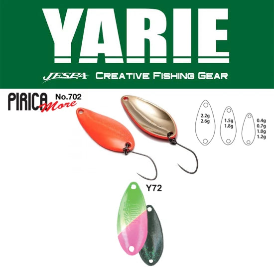 Lingurita Oscilanta Yarie 702 Pirica More Y72 Green/pink 1.5g