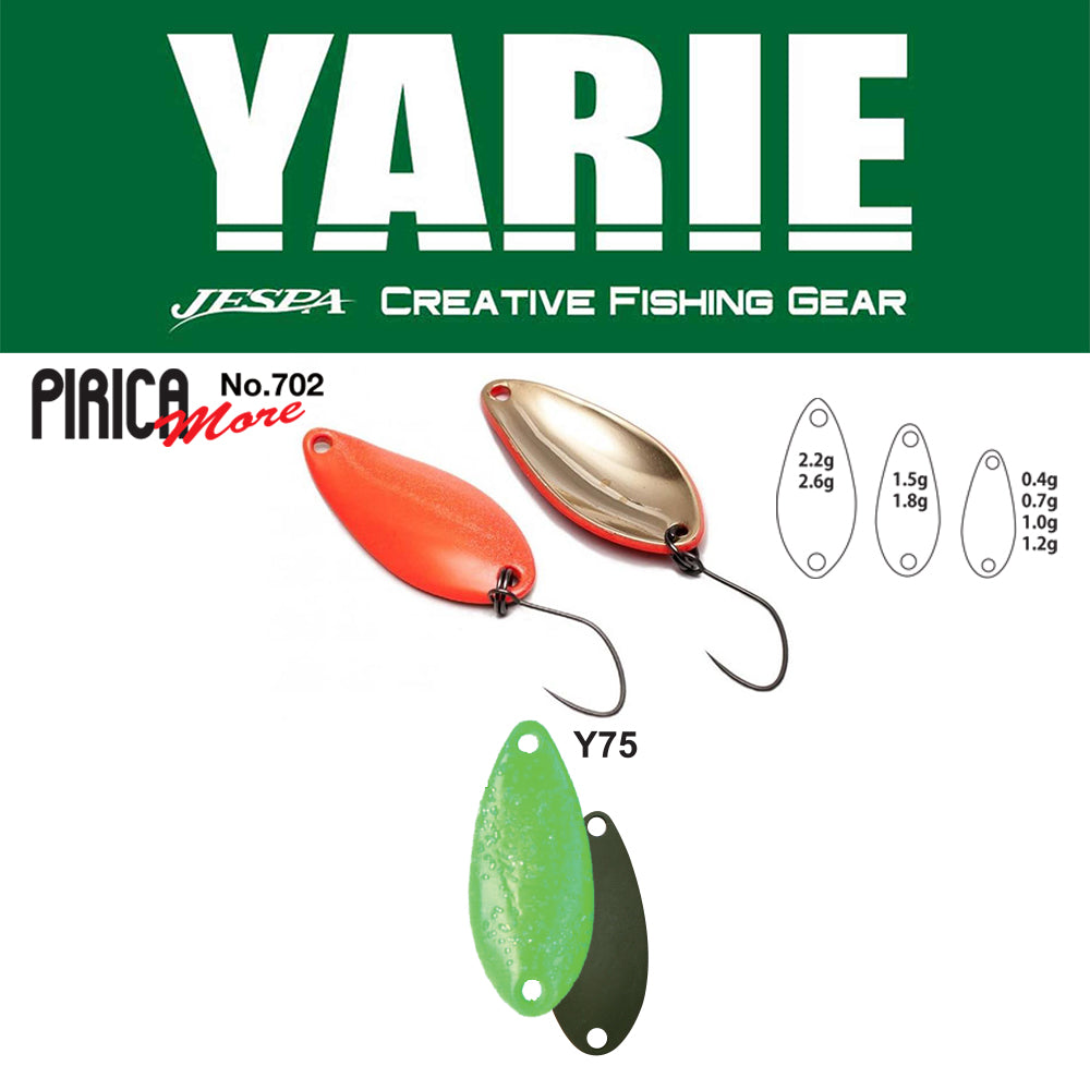 LINGURITA OSCILANTA YARIE 702 PIRICA MORE Y75 GREEN HOLOLUMELUME 2.6G