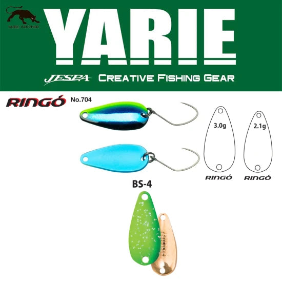 Lingurita Oscilanta Yarie 704 Ringo Bs-4 Lime Glitter 2.1g