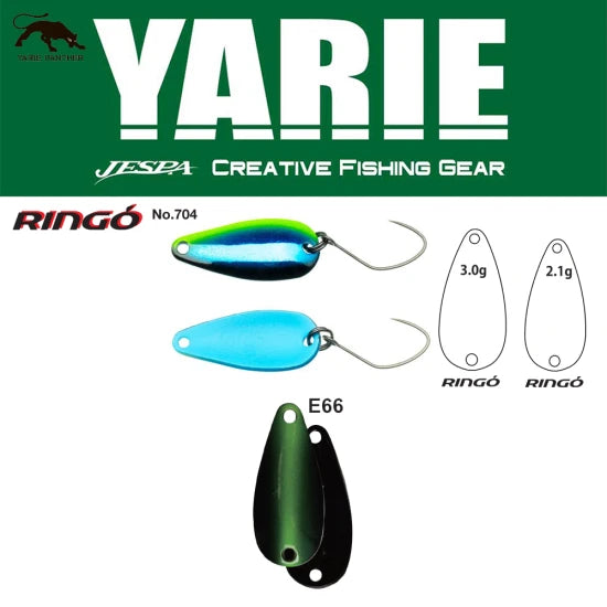 Lingurita Oscilanta Yarie 704 Ringo E66 Fits Green 3.0g