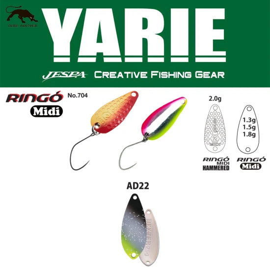 Lingurita Oscilanta Yarie 704 Ringo Midi Ad22 Saber Silver 1.8g