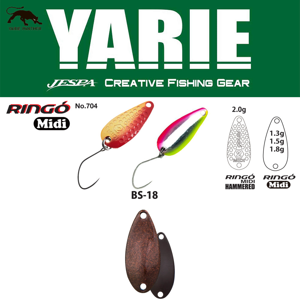 LINGURITA OSCILANTA YARIE 704 RINGO MIDI BS-18 Gradation R Dark Brown 1.8G