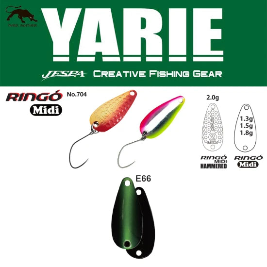 Lingurita Oscilanta Yarie 704 Ringo Midi E66 Fits Green 1.8g