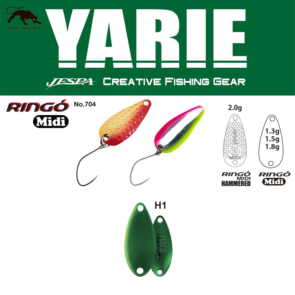 LINGURITA OSCILANTA YARIE 704 RINGO MIDI H1 Green Metalic 1.8G
