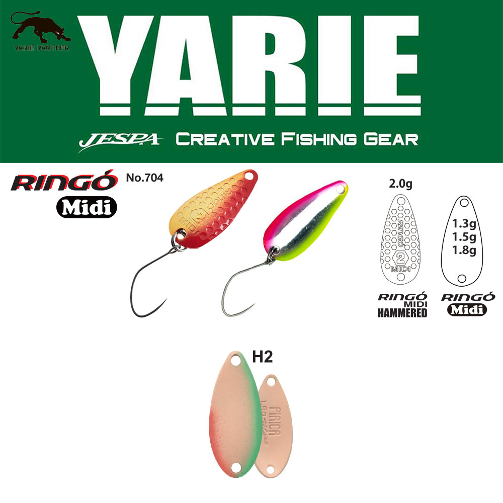 LINGURITA OSCILANTA YARIE 704 RINGO MIDI H2 Salmon 1.8G
