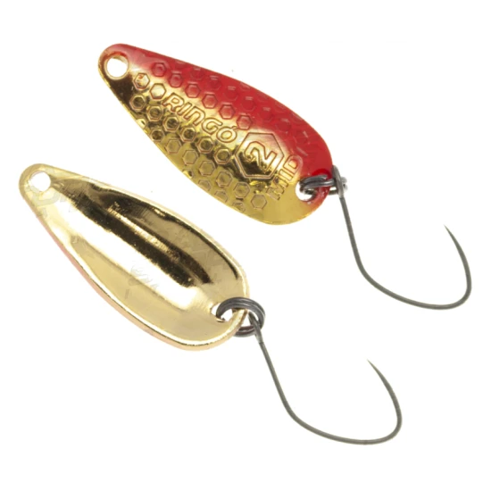 Lingurita Oscilanta Yarie 704 Ringo Midi Hammered Bs-2 Red/gold 2g