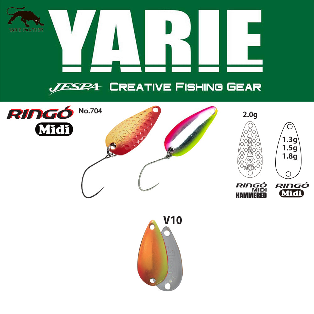 LINGURITA OSCILANTA YARIE 704 RINGO MIDI HAMMERED V10 MIX ORANGE 2G