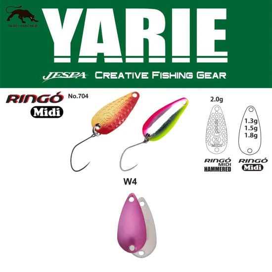 Lingurita Oscilanta Yarie 704 Ringo Midi Hammered W4 Norinori Pink 2g