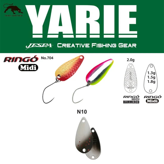 Lingurita Oscilanta Yarie 704 Ringo Midi N10 Black Slash 1.8g