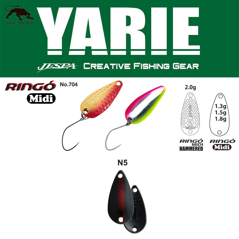 LINGURITA OSCILANTA YARIE 704 RINGO MIDI N5 Rabbit Eye 1.8G