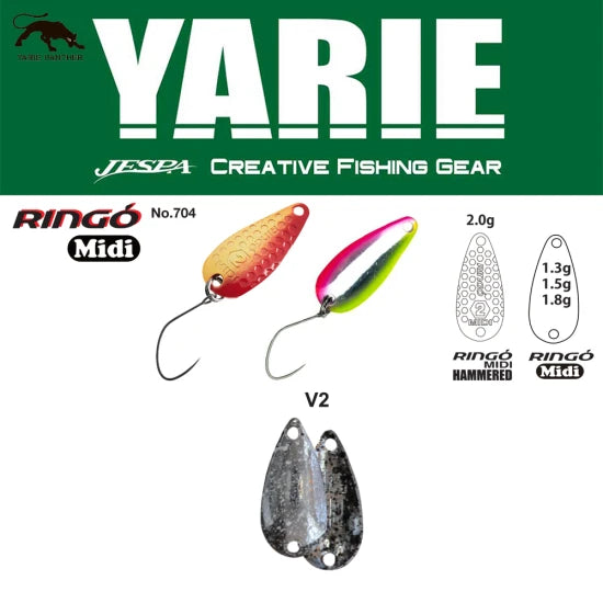Lingurita Oscilanta Yarie 704 Ringo Midi V2 Naive Silver 1.8g