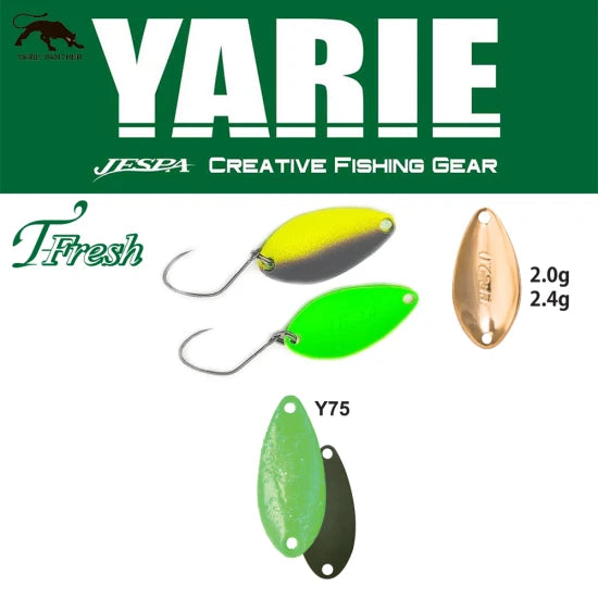 Lingurita Oscilanta Yarie 708t T-fresh Y75 Green Hololume 2.4g
