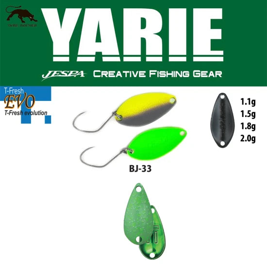 Lingurita Oscilanta Yarie 710t T-fresh Evo Bj-33 Teppan Green 1.5g