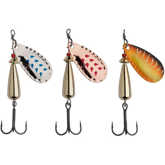 Lingurita Rotativa Abu Garcia Droppen 3 Pack, Culoare Assorted, 8g, 3buc/plic