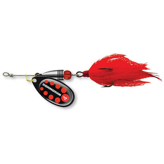 LINGURITA ROTATIVA CORMORAN BULLET BUCKTAIL NR5 20G BLACK RED