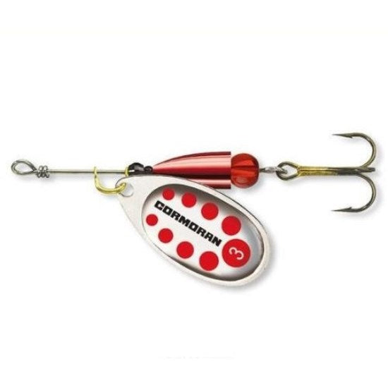 LINGURITA ROTATIVA CORMORAN SILVER/RED NR.3/7G