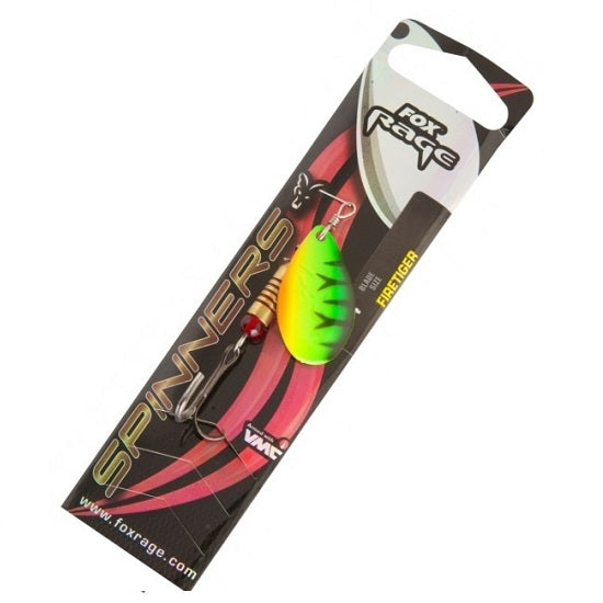 LINGURITA ROTATIVA FOX BLADE FRENCH SPINNERS NR.3 FIRE TIGER 6.6G
