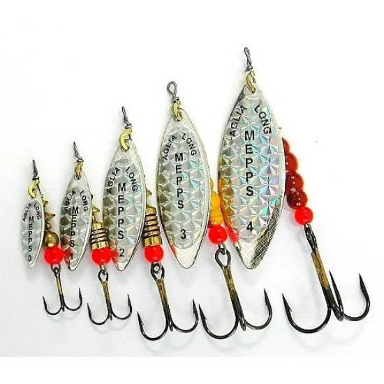 Lingurita Rotativa Mepps Aglia Long Argintata 7g