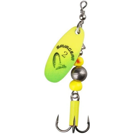 Lingurita Rotativa Savage Caviar Nr.2 Fluo Yellow Chart 6g