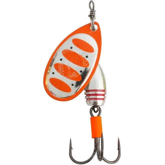 Lingurita Rotativa Savage Rotex Nr.2 Fluo Orange Silver 5.5g
