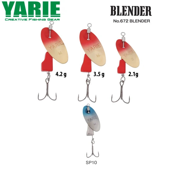 Lingurita Rotativa Yarie 672 Blender Sp10 Blue Silver 2.1g