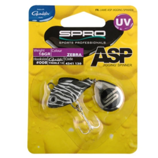 Lingurita Spro Asp Spinner Uv 21gr Zebra