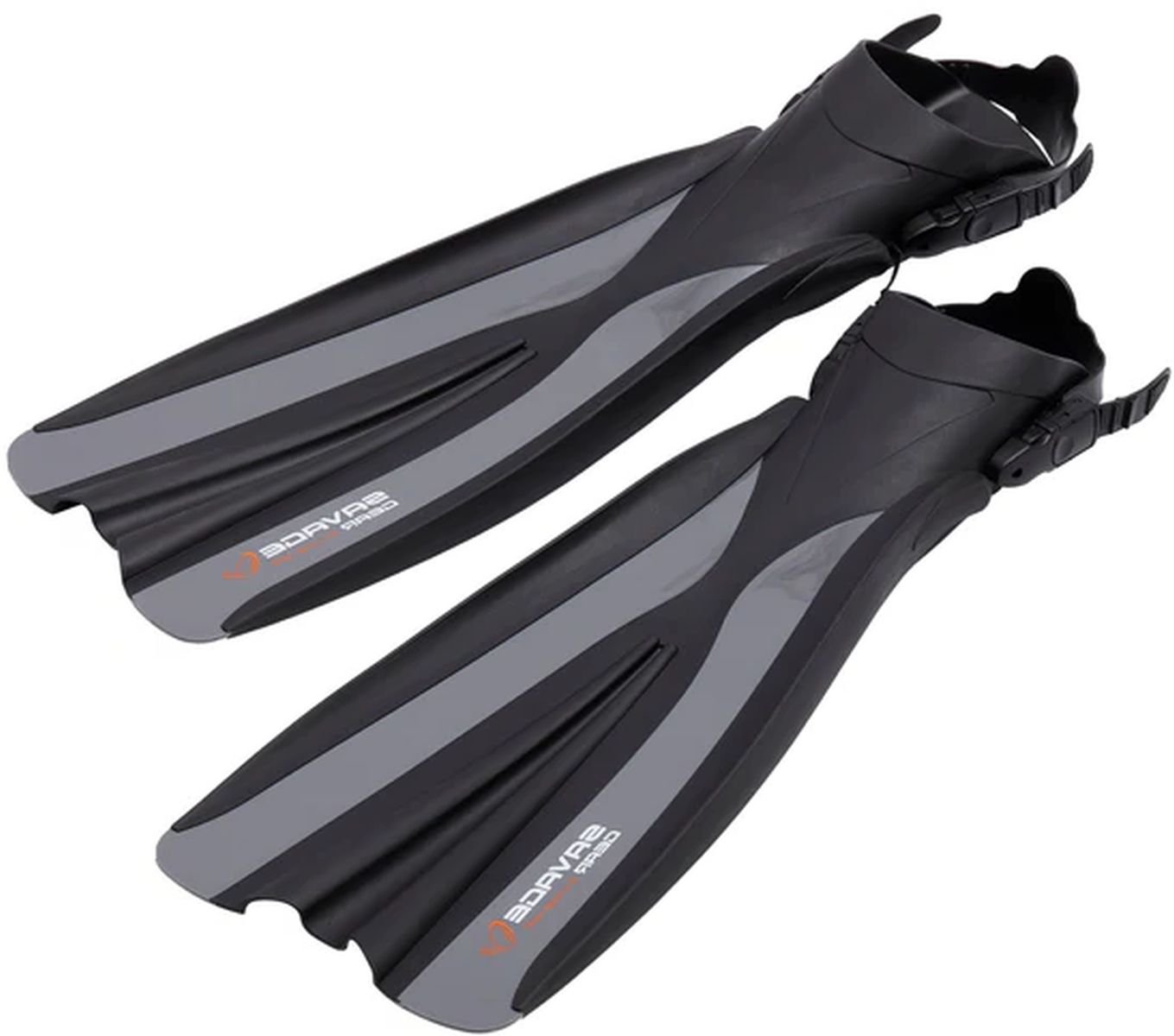 Labe SAVAGE GREAR Belly Boat Fins, Black Grey