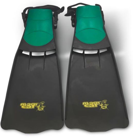 Labe Zeck Belly Boat Fins Long, Black