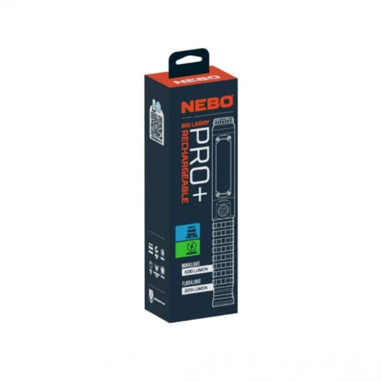 Lampa Nebo Big Larry Pro+, 500 Lm, Rechargeable, Magnet