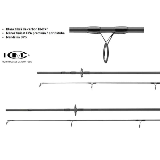 Lanseta Daiwa Black Widow Xt Stalker Carp 3.90m, 3.5lbs, 2seg