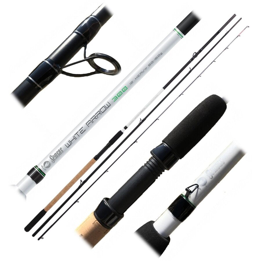 Lanseta Feeder Sensas White Arrow 3.60m 40-120g 3+3Seg