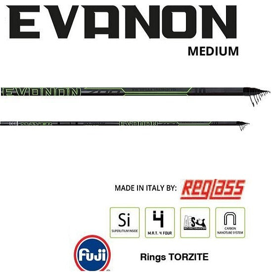 Lanseta Maver BOLOGNEZA SUPERLITIUM EVANON MEDIUM MX 6M Inele Fuji Torzite
