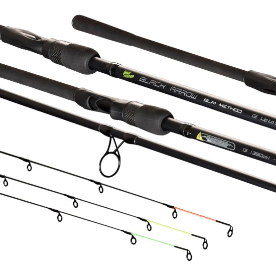 Lanseta Sensas Black Arrow Silm Method Feeder, Up To 80g, 3.60m, 2+3seg