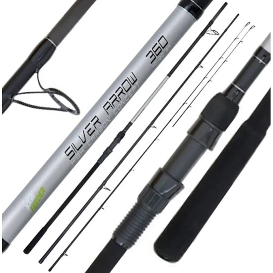 Lanseta Sensas Silver Arrow Feeder, 3.90m, 100-150g, 3+2seg