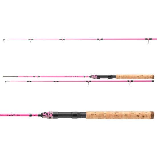 Lanseta Spinning Daiwa Ninja X Kids Pink, 1.60m, 10-30g, 2seg
