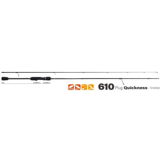 Lanseta Yamaga Blanks Blue Current 610plug Quickness Tz-nano 2.10m 1.5-5g