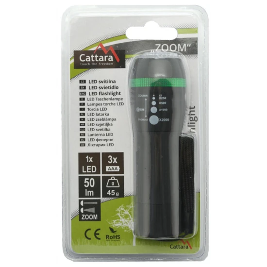 Lanterna Cattara Led 50lm Zoom Tt13160
