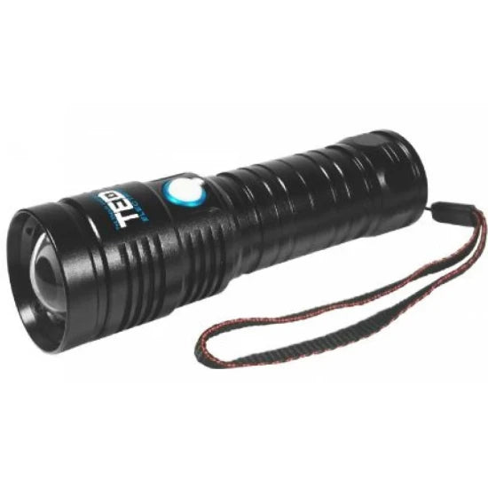 Lanterna Cu Acumulator Litiu Ted L26650x1 Metal Led Xph50 Zoom Inc.220v + Cablu Micro Usb Ym-123 / Fs-001 Ted002204