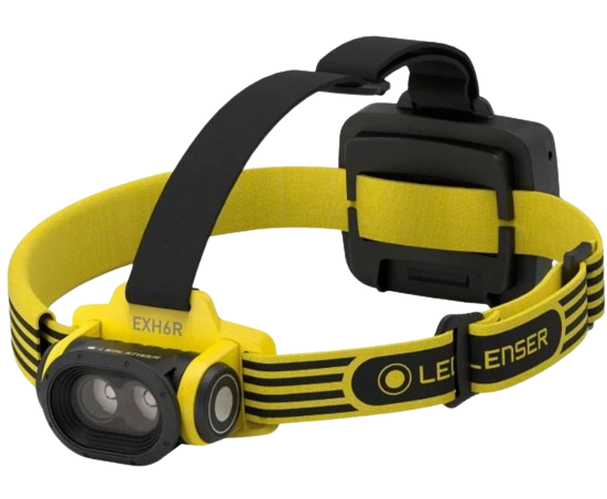 Lanterna De Cap Ledlenser EXH6R, 250L, Reincarcabila, Black/Yellow
