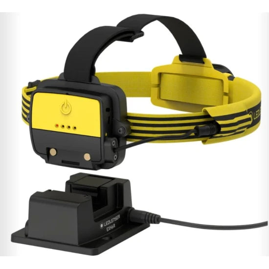 Lanterna De Cap Ledlenser Exh6r, 250l, Reincarcabila, Black/yellow
