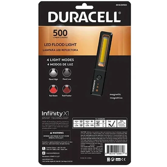 Lanterna Duracell Worklight Dw500se (+3aa) Ipx4 (500 Lumen)