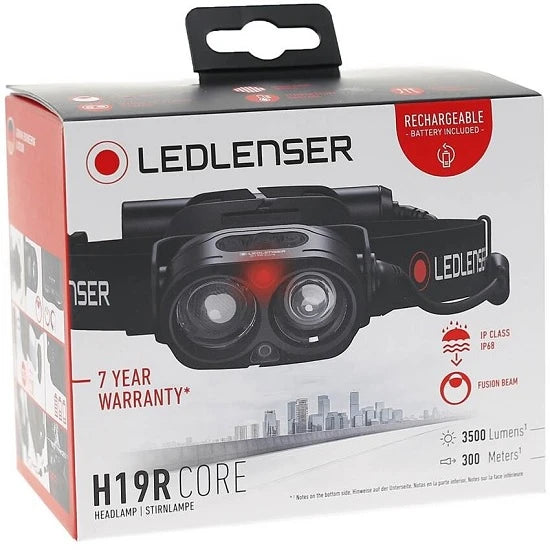 Lanterna Frontala Led Lenser H19r Core Reincarcabila 3500 Lumeni 200 Metri